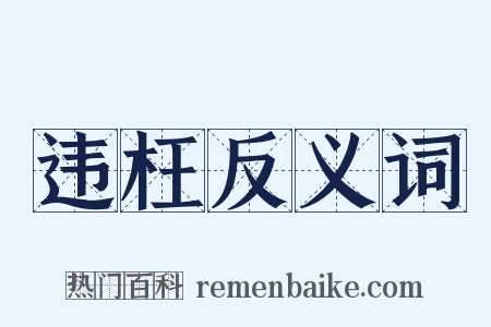违枉反义词是什么意思的图片